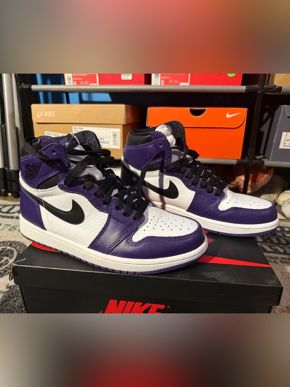 Nike Air Jordan 1 High - Purple/White/Black Men’s Sneakers